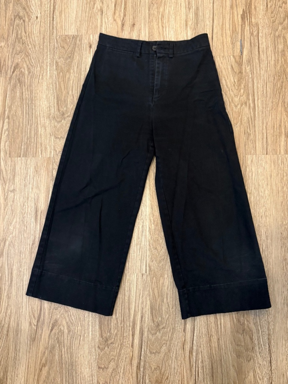 Black Wide Leg Frank and Oak Pants